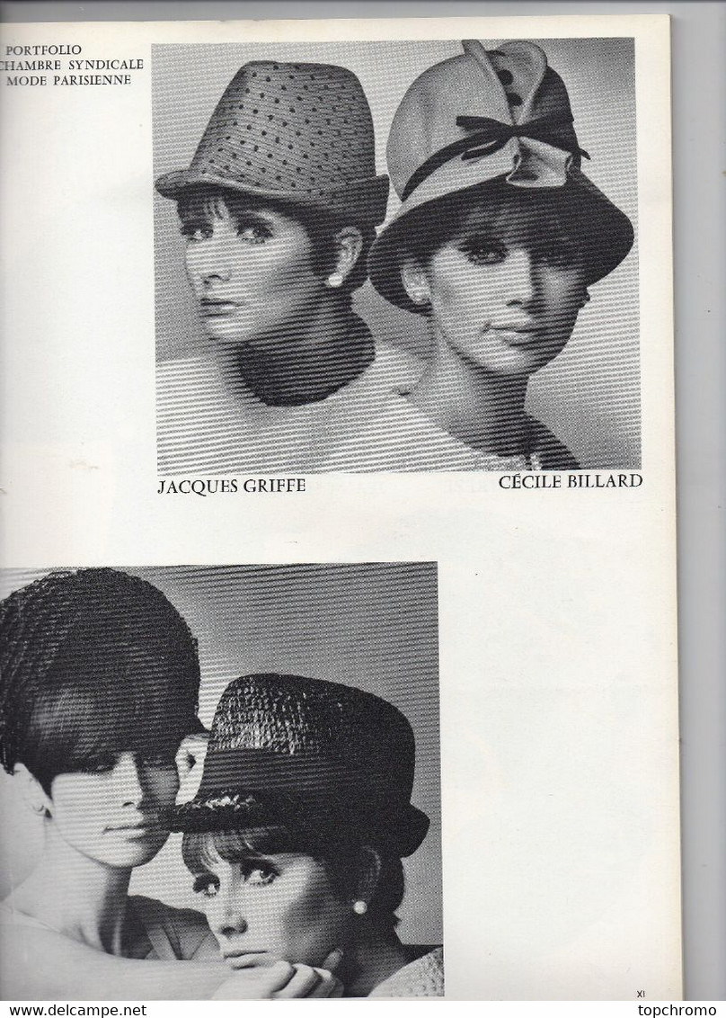 Revue Chapeaux De Paris 80 Pages N°81 1966 Patou Carven Olivier Paulette Valois Billard Christie Balmain Dior - Moda