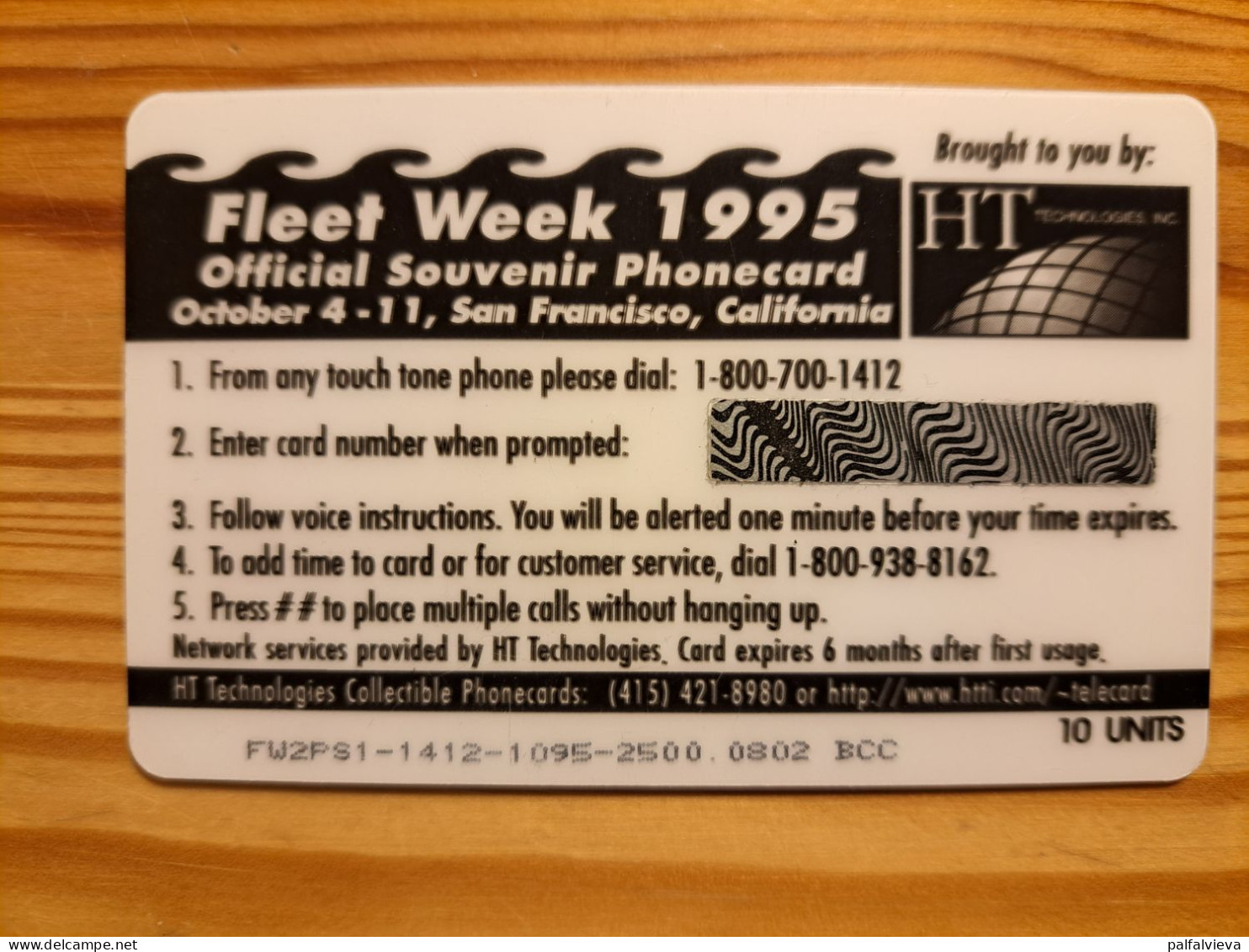 Prepaid Phonecard USA, HT Technologies - Fleet Week, Ship, United Airlines, VISA - Other & Unclassified