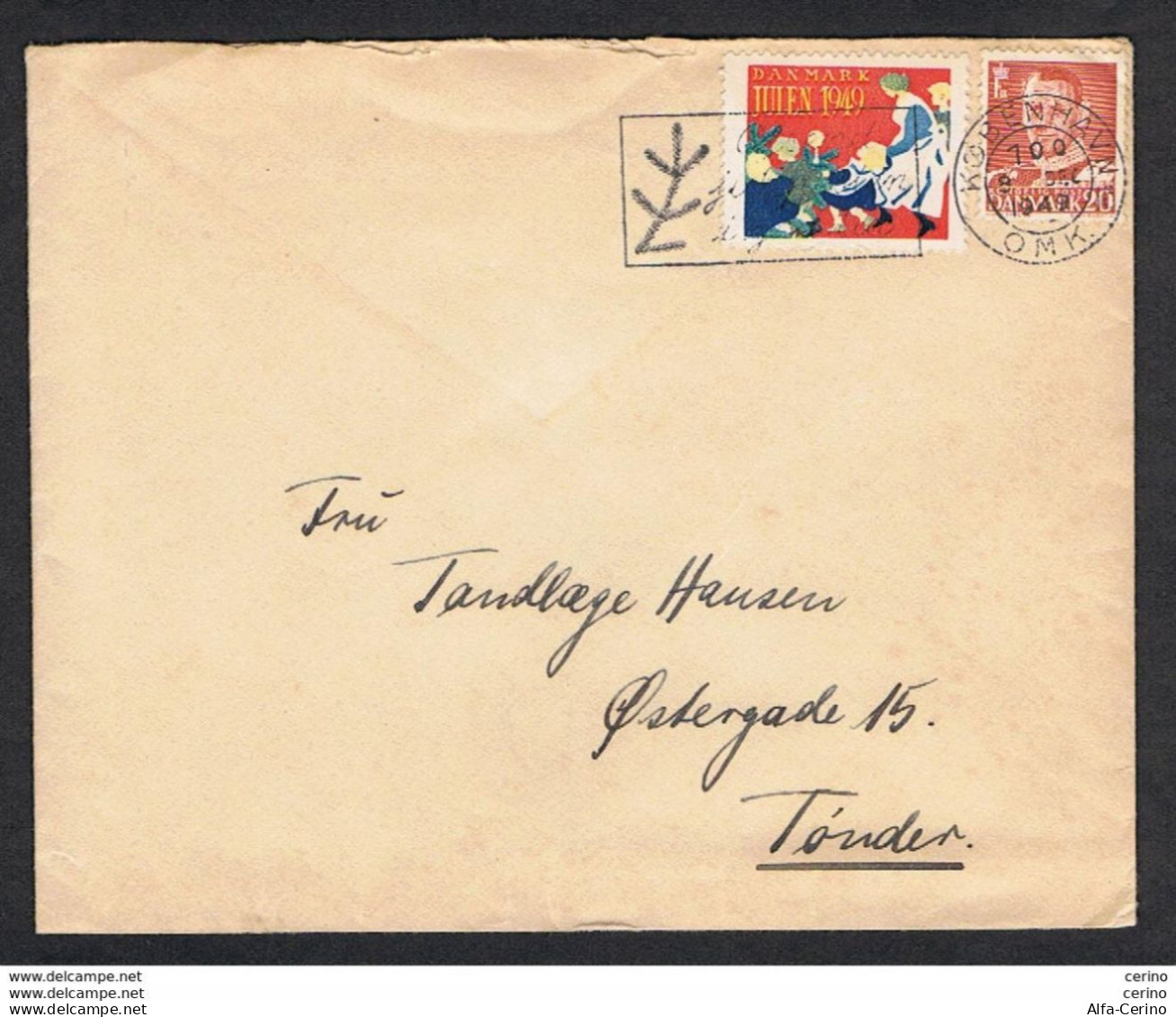 DENMARK: 1949 COVERT WITH 20 Ore (317) + 2 CLOSED LETTER FOR INSIDE. - Covers & Documents