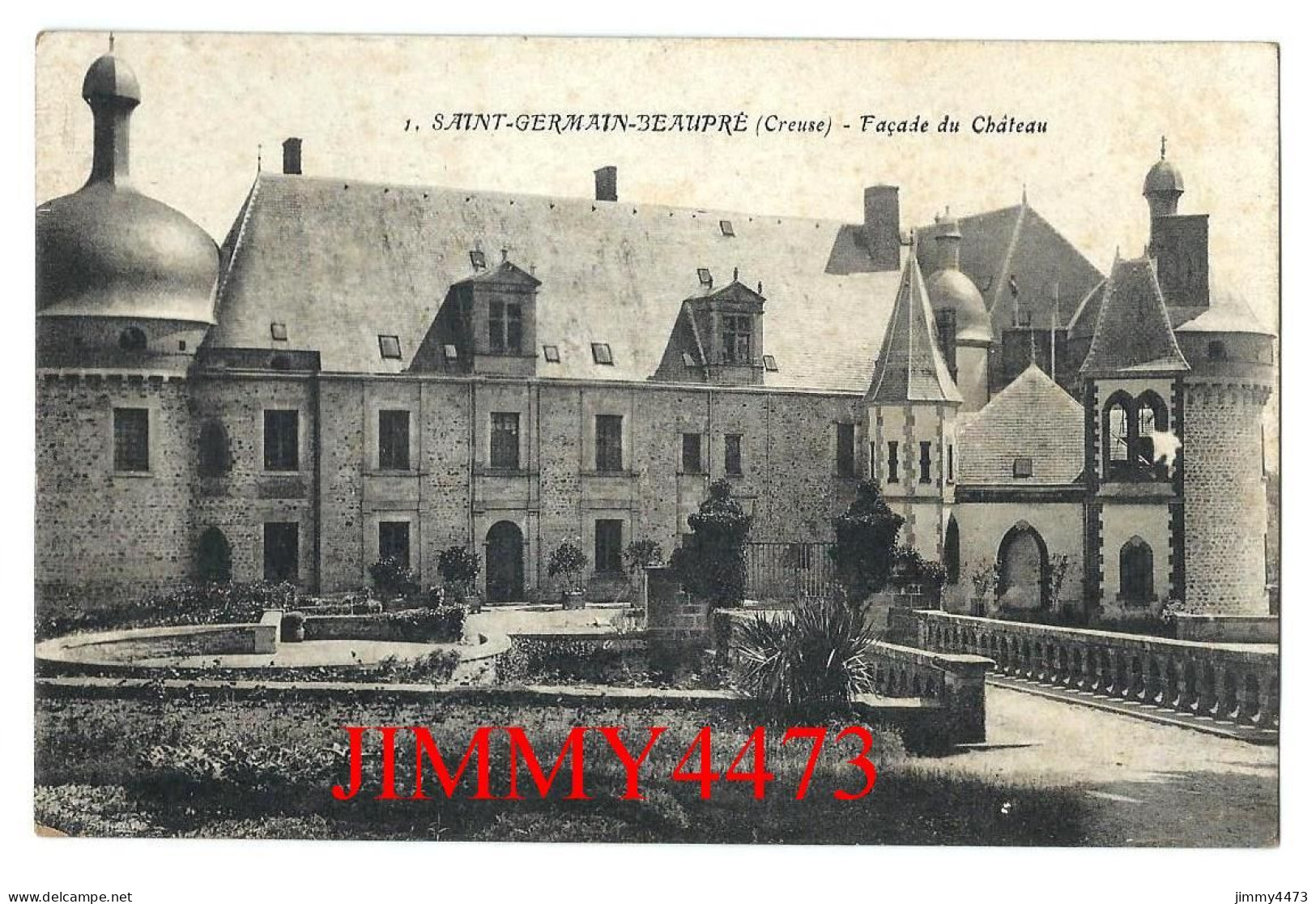 CPA - SAINT-GERMAIN-BEAUPRE (Creuse) - Façade Du Château ( Canton De Dun Le Palestel ) N° 1 - Dun Le Palestel