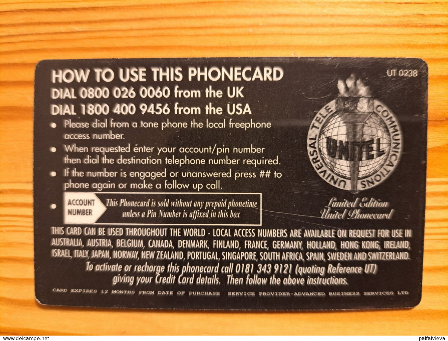 Prepaid Phonecard United Kingdom, Unitel - Motorbike, Harley Davidson - [ 8] Firmeneigene Ausgaben