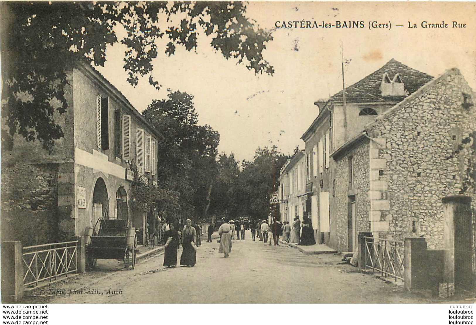 CASTERA LES BAINS LA GRANDE RUE - Castera