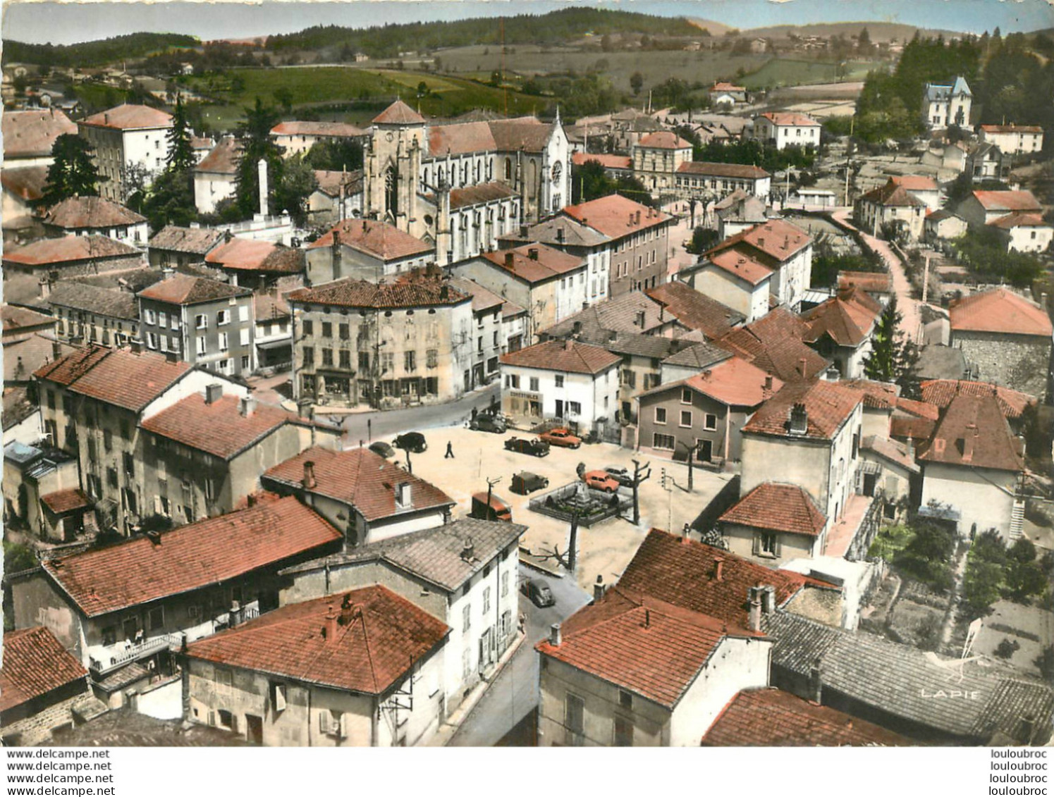 BELMONT LE CENTRE VUE AERIENNE - Belmont De La Loire