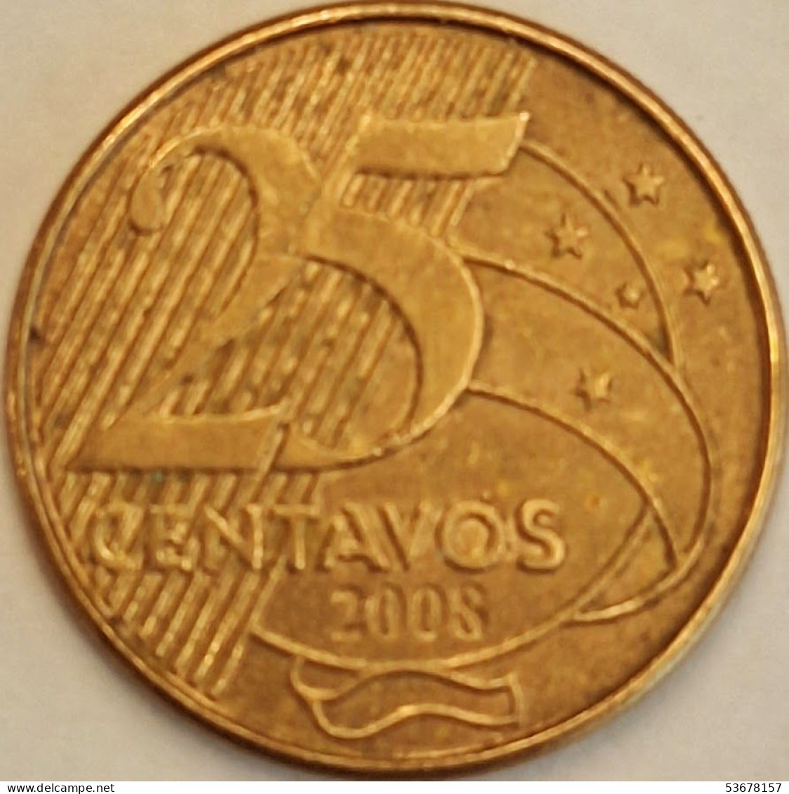 Brazil - 25 Centavos 2008, KM# 650 (#3270) - Brazil