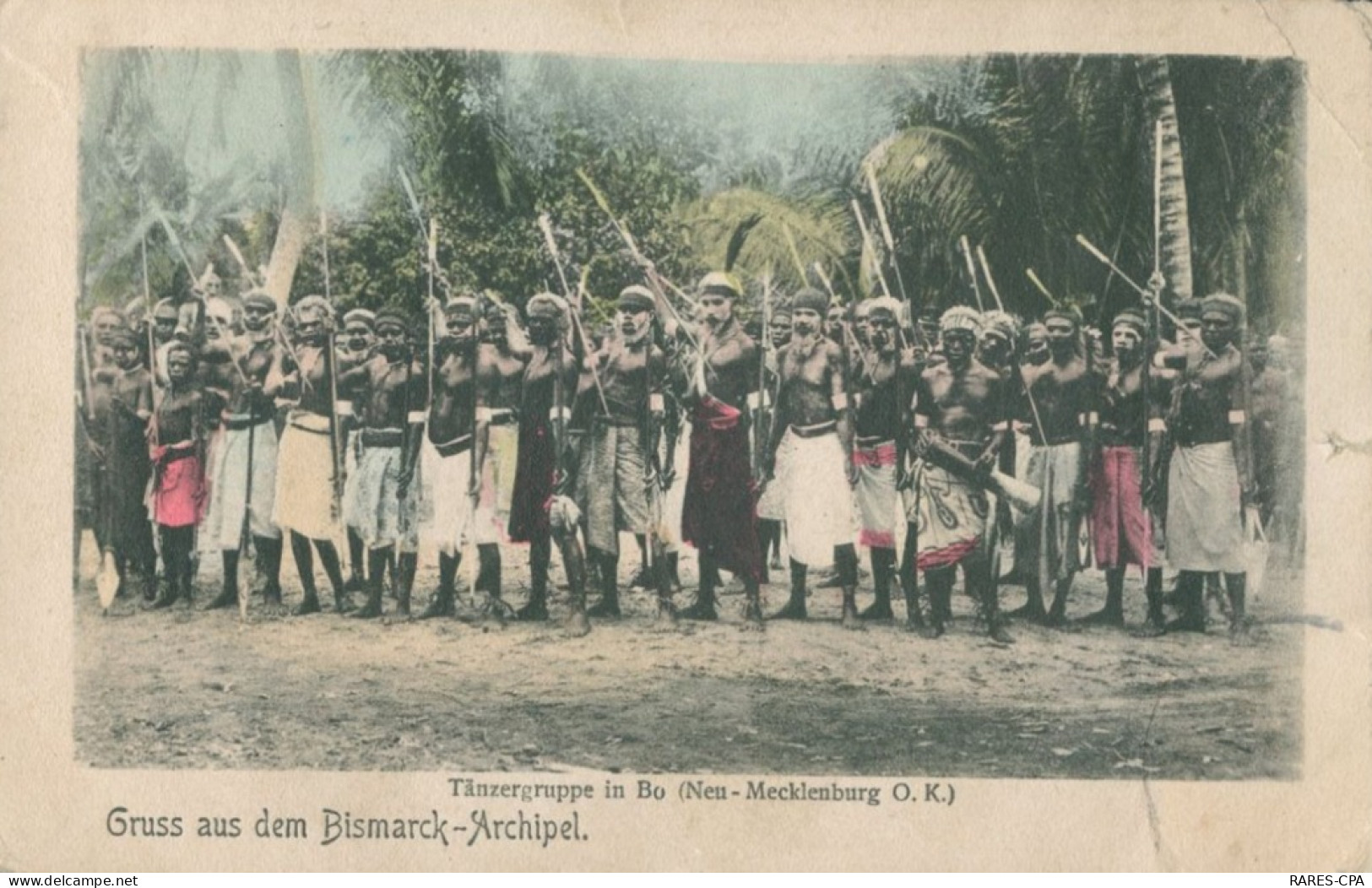 Gruss Aus Dem Bismarck Archipel  - Tanzergruppe In Bo ( Neu - Mecklenburg ) - Papoea-Nieuw-Guinea