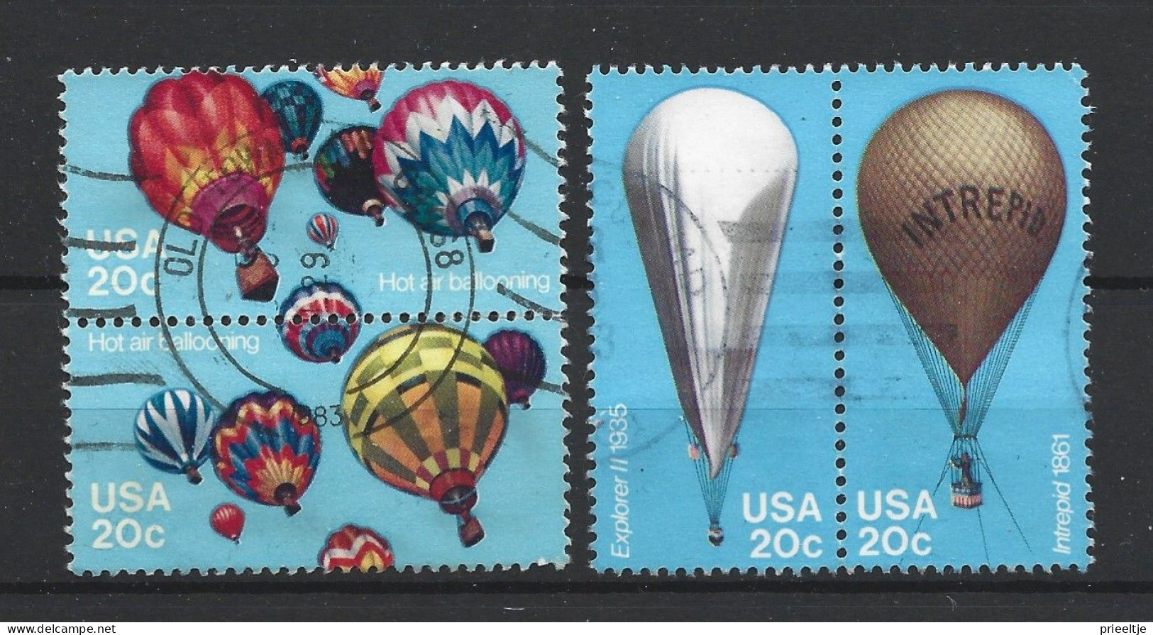 USA 1983 Balloons Pairs  Y.T. 1464/1467 (0) - Gebraucht