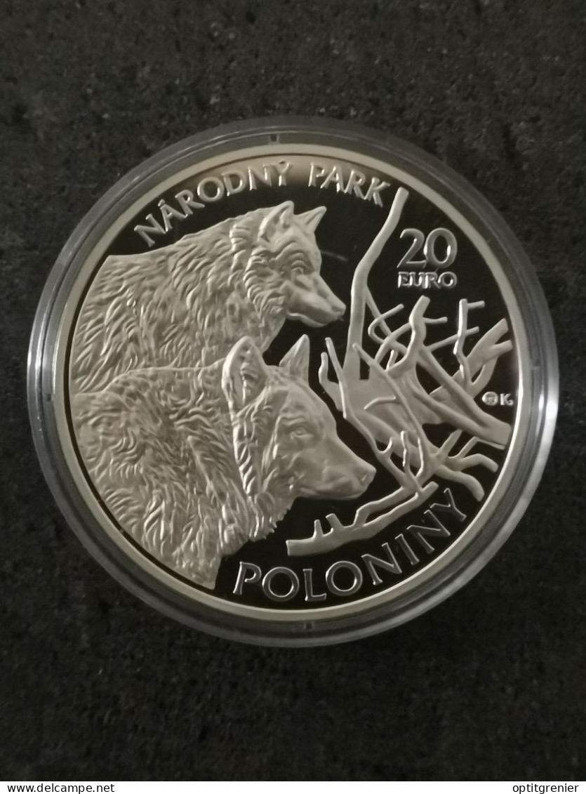 20 EURO ARGENT BE 2010 PARC NATIONAL DE POLONINY SLOVAQUIE 10350 EX. / PROOF SILVER - Slovaquie