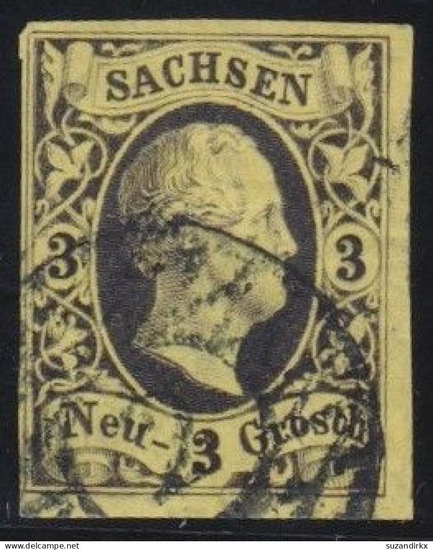 Sachsen        -     Michel   -   6     -       O       -    Gestempelt - Sachsen