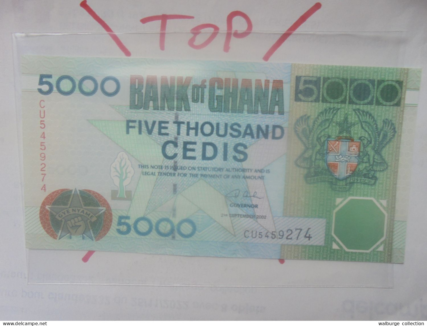 GHANA 5000 CEDIS 2002 Neuf (B.32) - Ghana