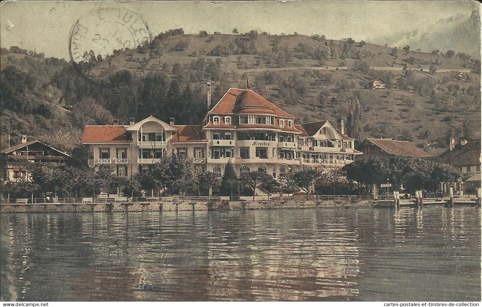 Hôtel Und Pension Hirsden , Gunten Am Thunersee , 1918 , µ - Sigriswil