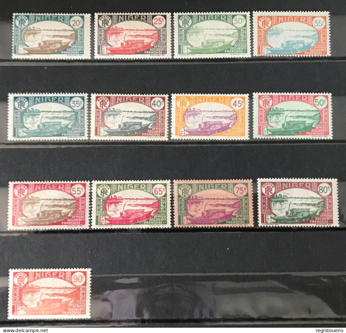 Lot De 13 Timbres Neufs* Niger Aof 1926 - Unused Stamps