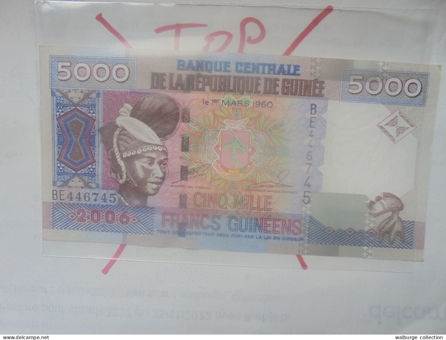 GUINEE 5000 Francs 2006 Neuf (B.32) - Guinée