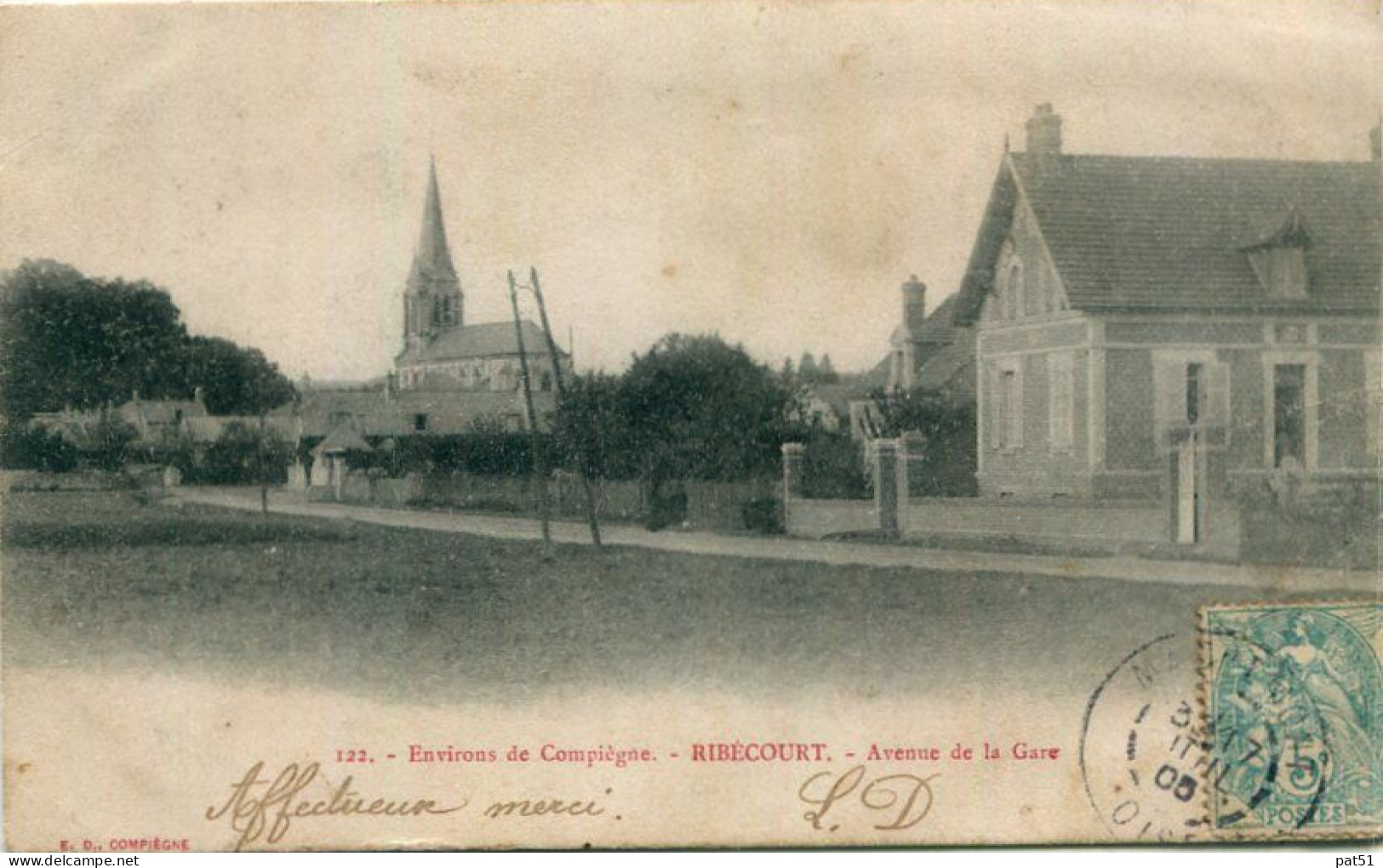 60 - Ribécourt : Avenue De La Gare - Ribecourt Dreslincourt