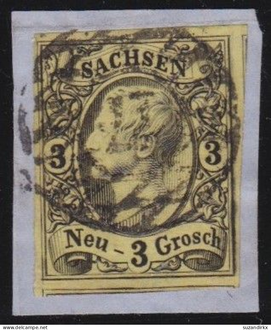 Sachsen        -     Michel   -   11  Auf Papier    -       O       -    Gestempelt - Sachsen