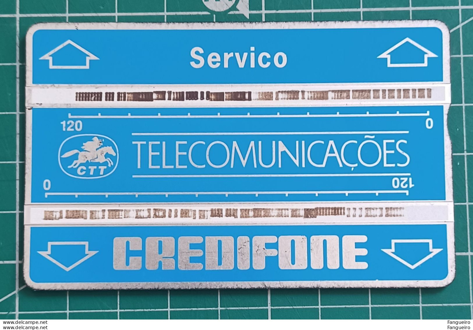 PORTUGAL USED SERVICE PHONECARD CTT CREDIFONE - 108L - Portogallo