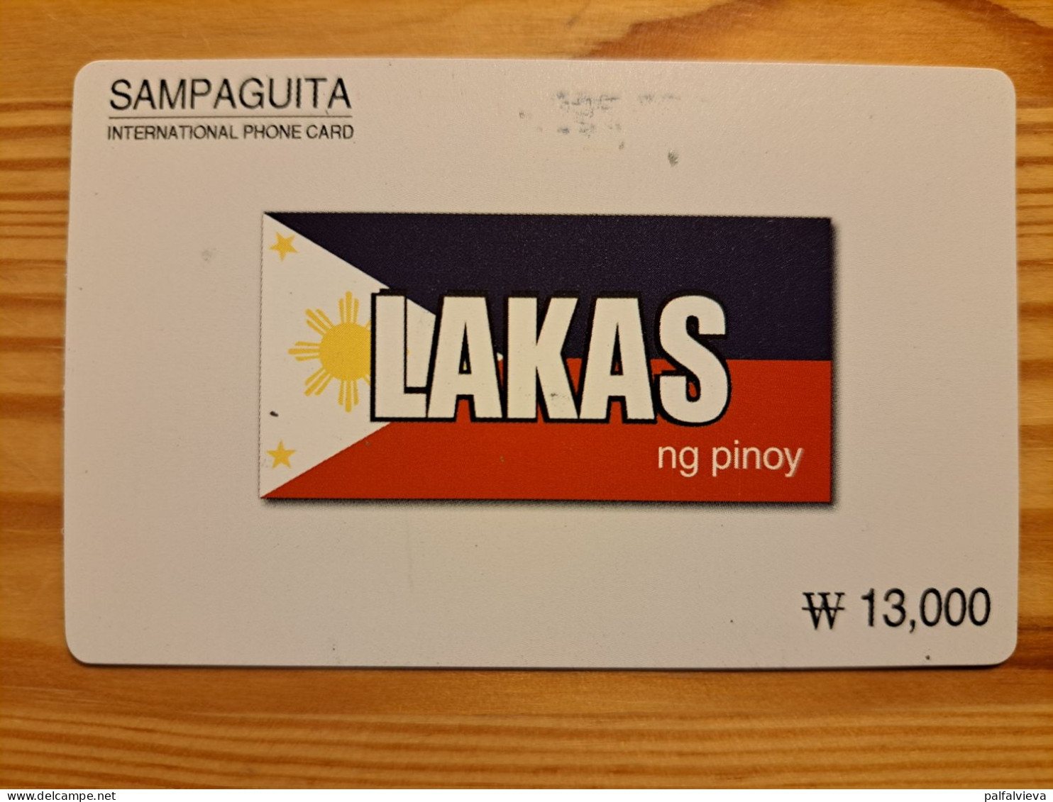 Prepaid Phonecard South Korea, Sampaguita - Flag - Corée Du Sud