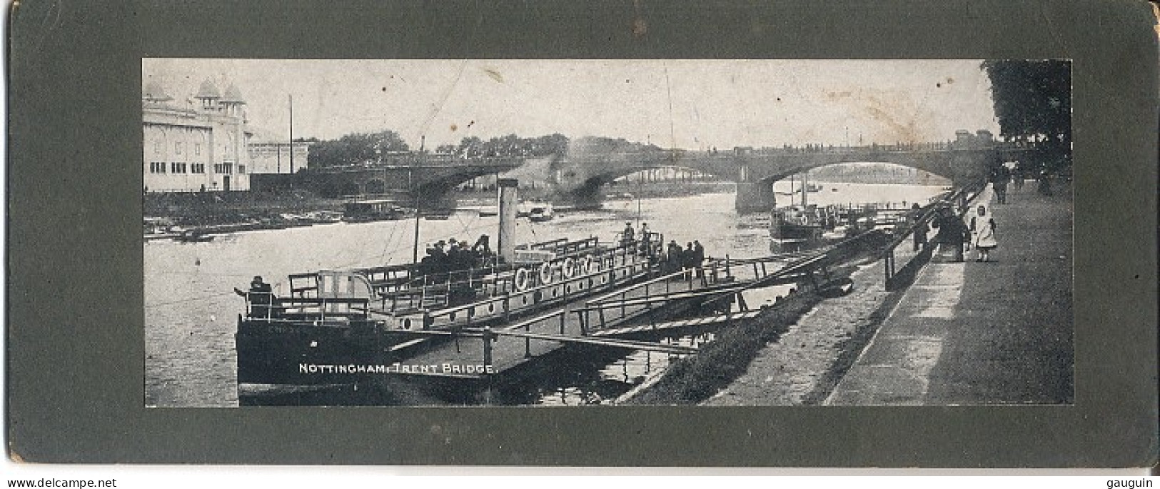 CPA Panoramique - NOTTINGHAM - Trent Bridge (bateau Excursion) ... Edition Photochrom Cie ( Format 25x10) - Nottingham