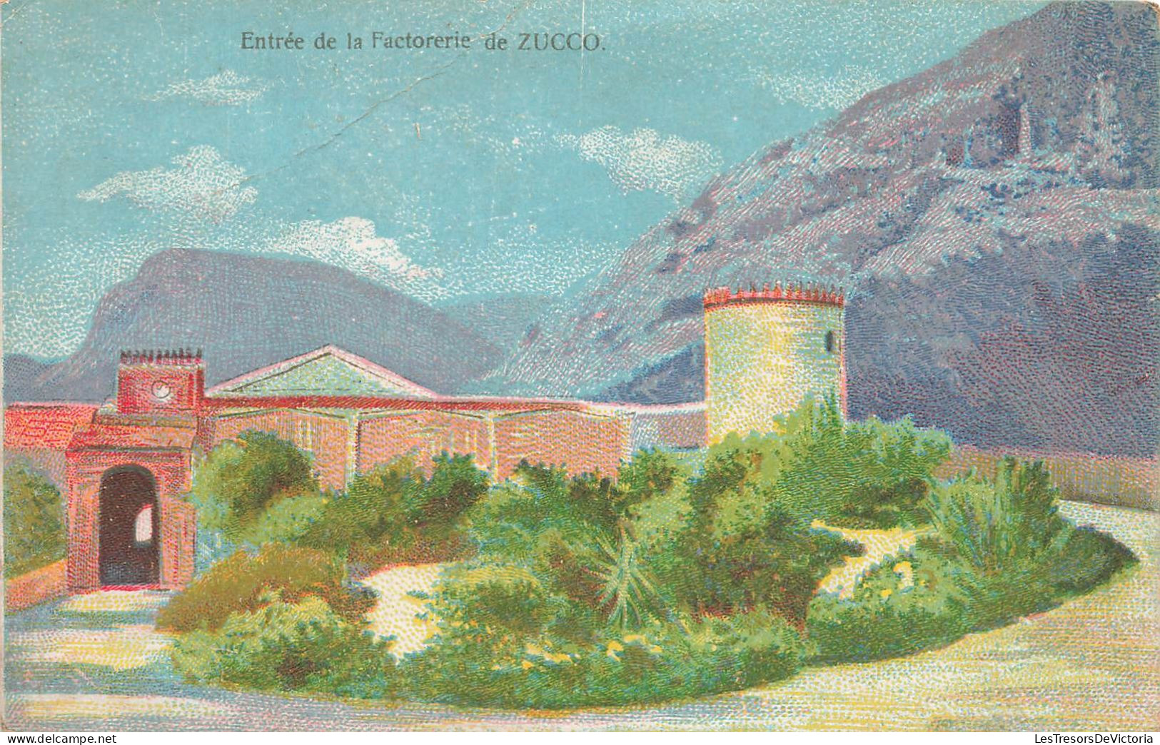 ITALIE - Entrée De La  Factorerie De Zucco - Colorisé - Carte Postale Ancienne - Other & Unclassified