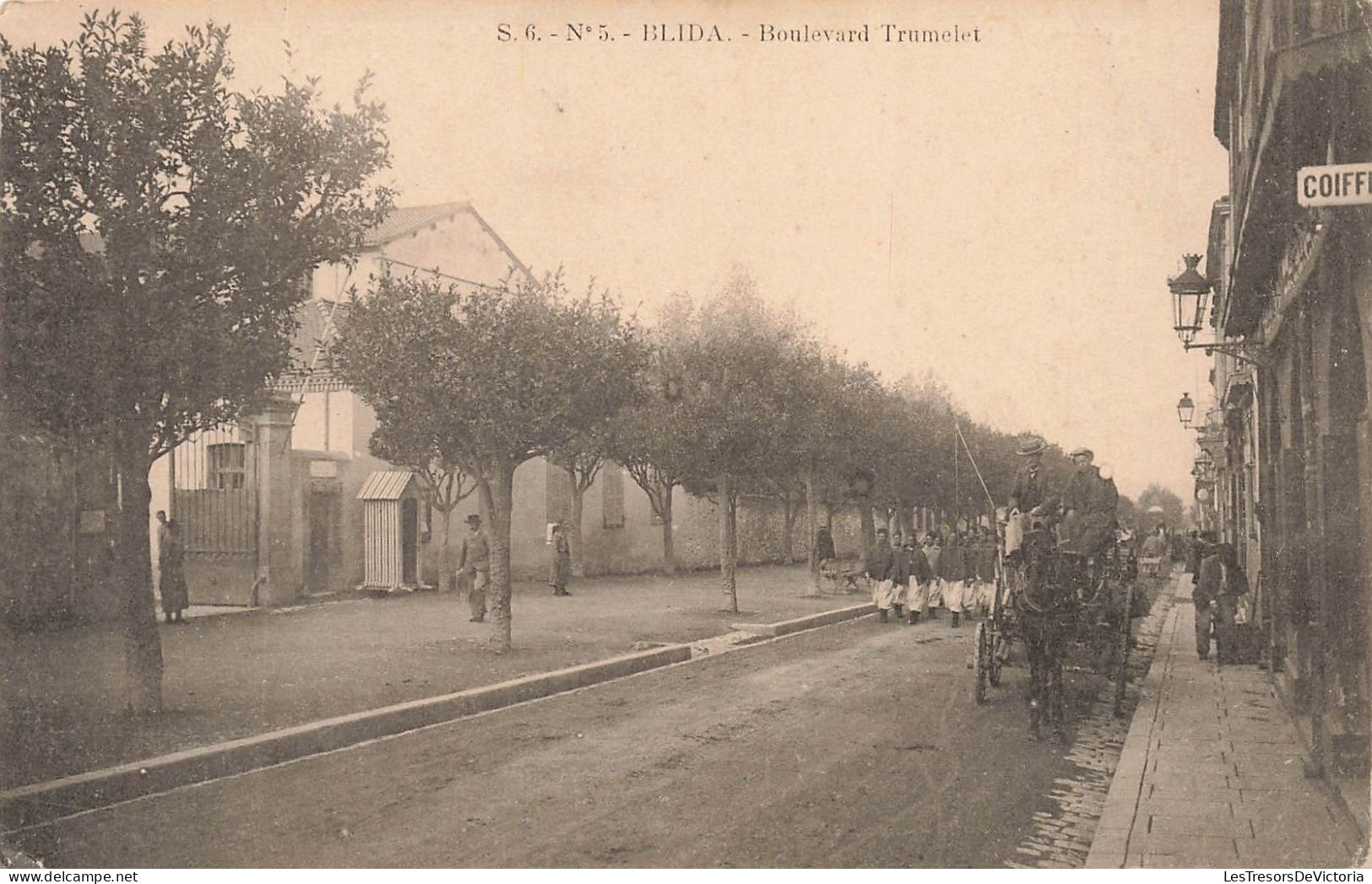 ALGERIE - Blida - Vue Sur Le Boulevard Trumelet - Animé - Carte Postale Ancienne - Blida