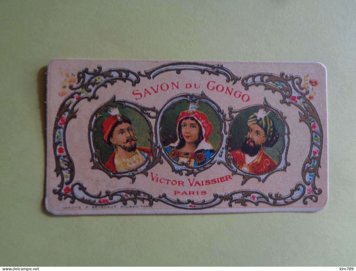 Carte Parfumée - Savon Du Congo - Victor Vaissier - Paris - - Vintage (until 1960)