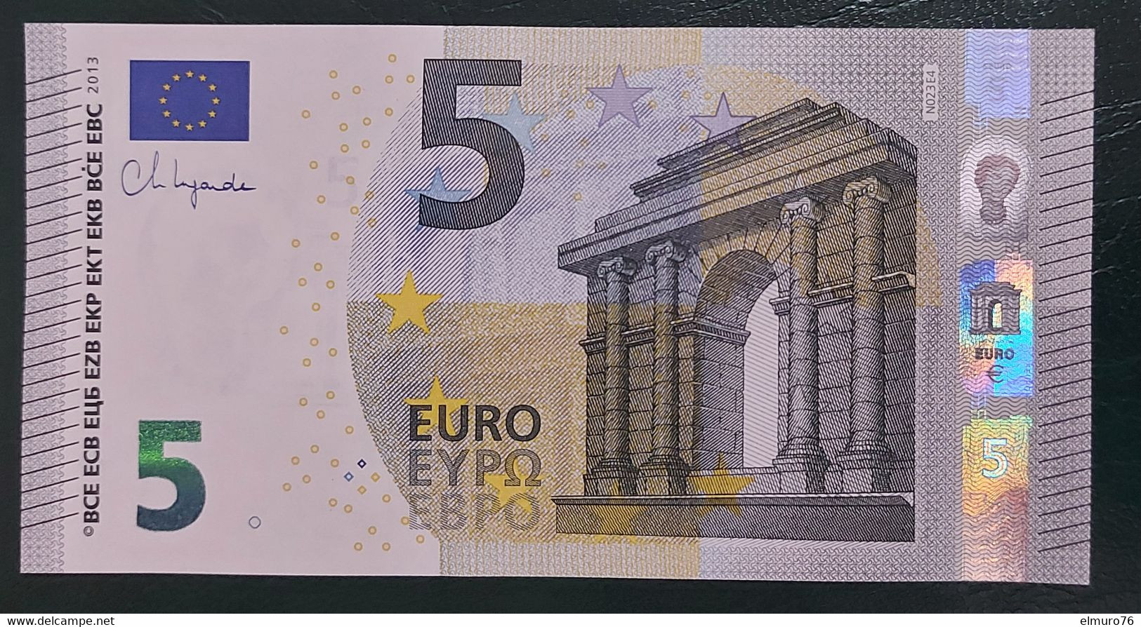 5 EURO N023E4 Austria Serie ND Ch 21 Lagarde Perfect UNC - 5 Euro