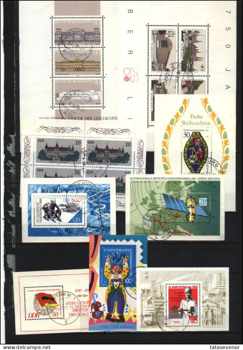 Hungary, Brazil, Somali, Afghanistan, Benin, Cambodia, Germany topical used souvenir sheets and stamps lot ISROST