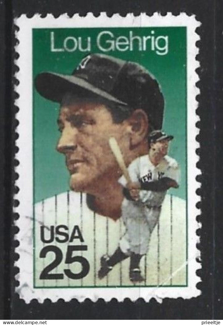 USA 1989 L. Gehrig Y.T. 1865 (0) - Used Stamps