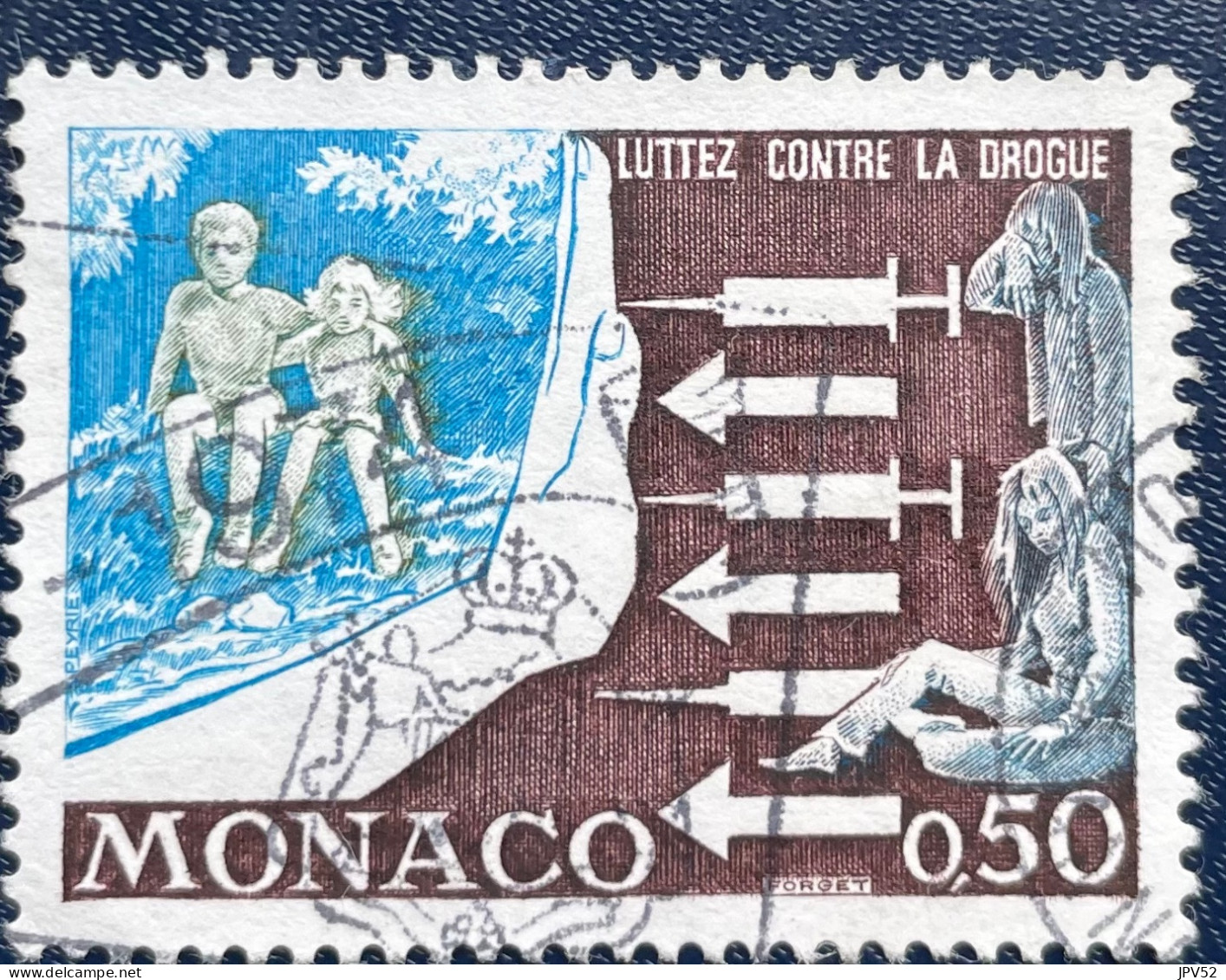 Monaco - C4/52 - 1973 - (°)used - Michel 1107 - Strijd Tegen Drugmisbruik - Used Stamps