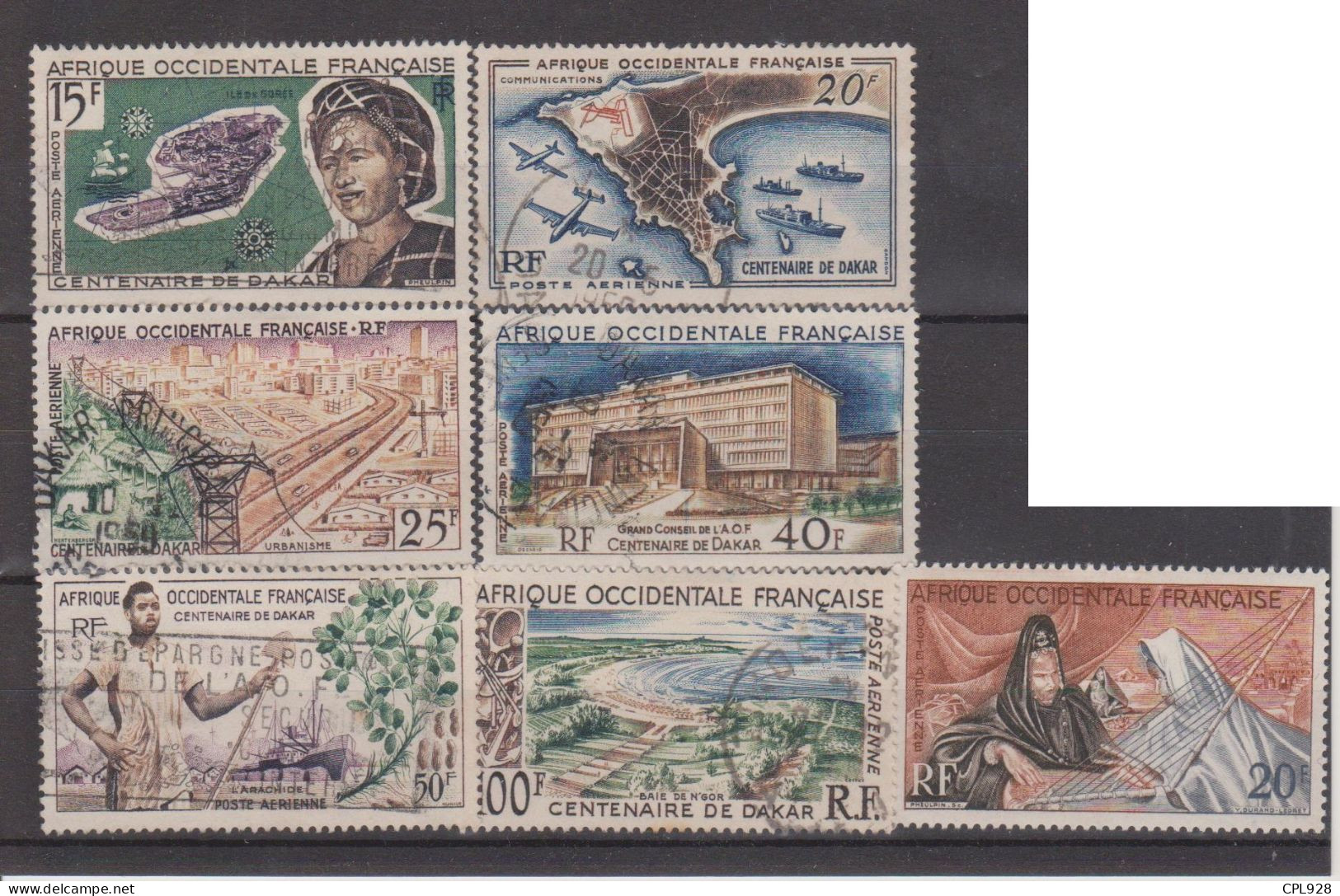 AOF N° PA22 à 28 - Used Stamps