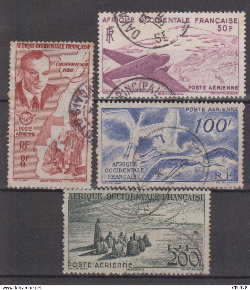 AOF N° PA11 à 14 - Used Stamps