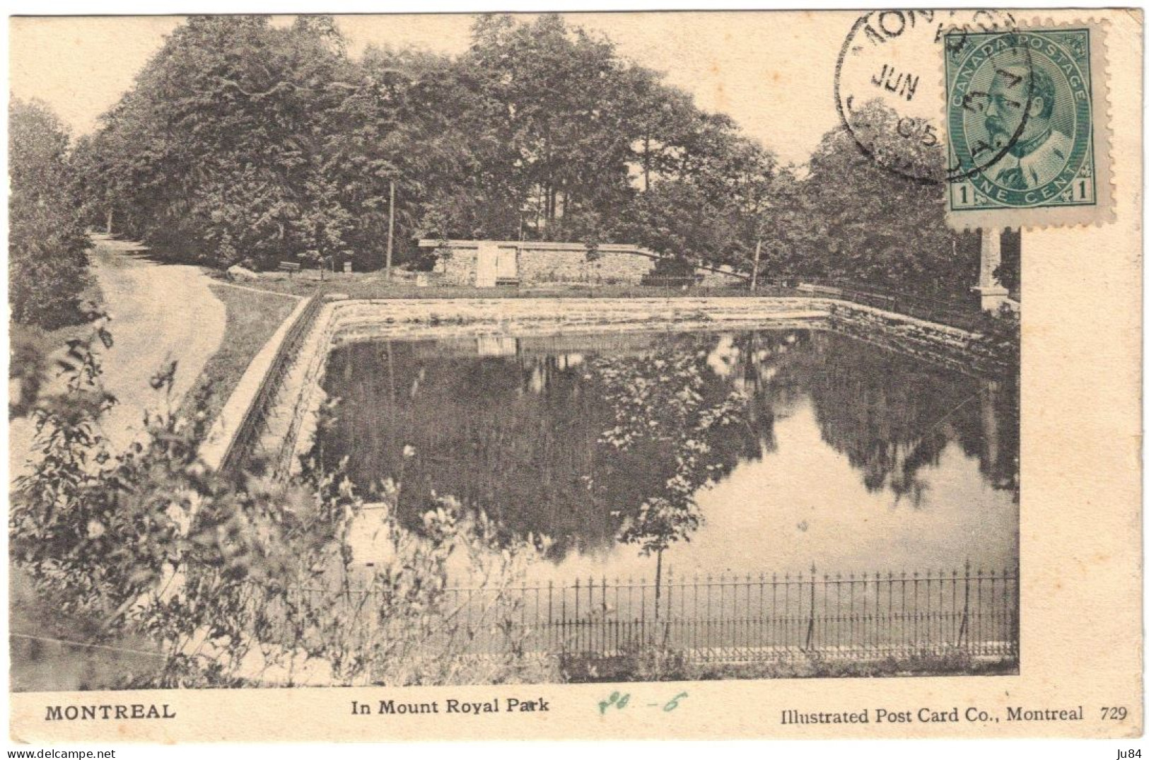 Canada - Québec - Montreal - In Mount Royal Park - Carte Postale Pour Rouïba (Algérie) - Juin 1905 - Brieven En Documenten