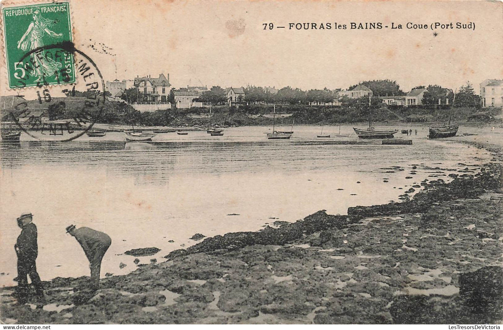 FRANCE - Fouras Les Bains - La Coue - Port Sud - Carte Postale Ancienne - Fouras-les-Bains