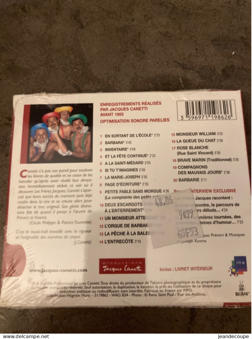 Cd- Neuf Sous Blister - Les Frères Jacques - - Sonstige - Franz. Chansons