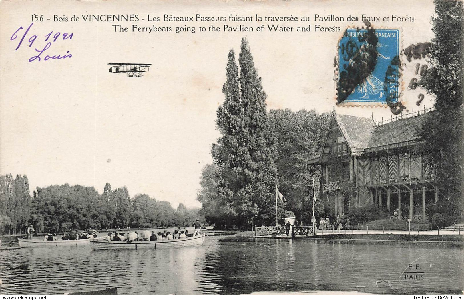 FRANCE - Bois De Vincennes - Les Bateaux Passeurs Faisant La Traversée Au Pavillon Des Eaux - Carte Postale Ancienne - Vincennes