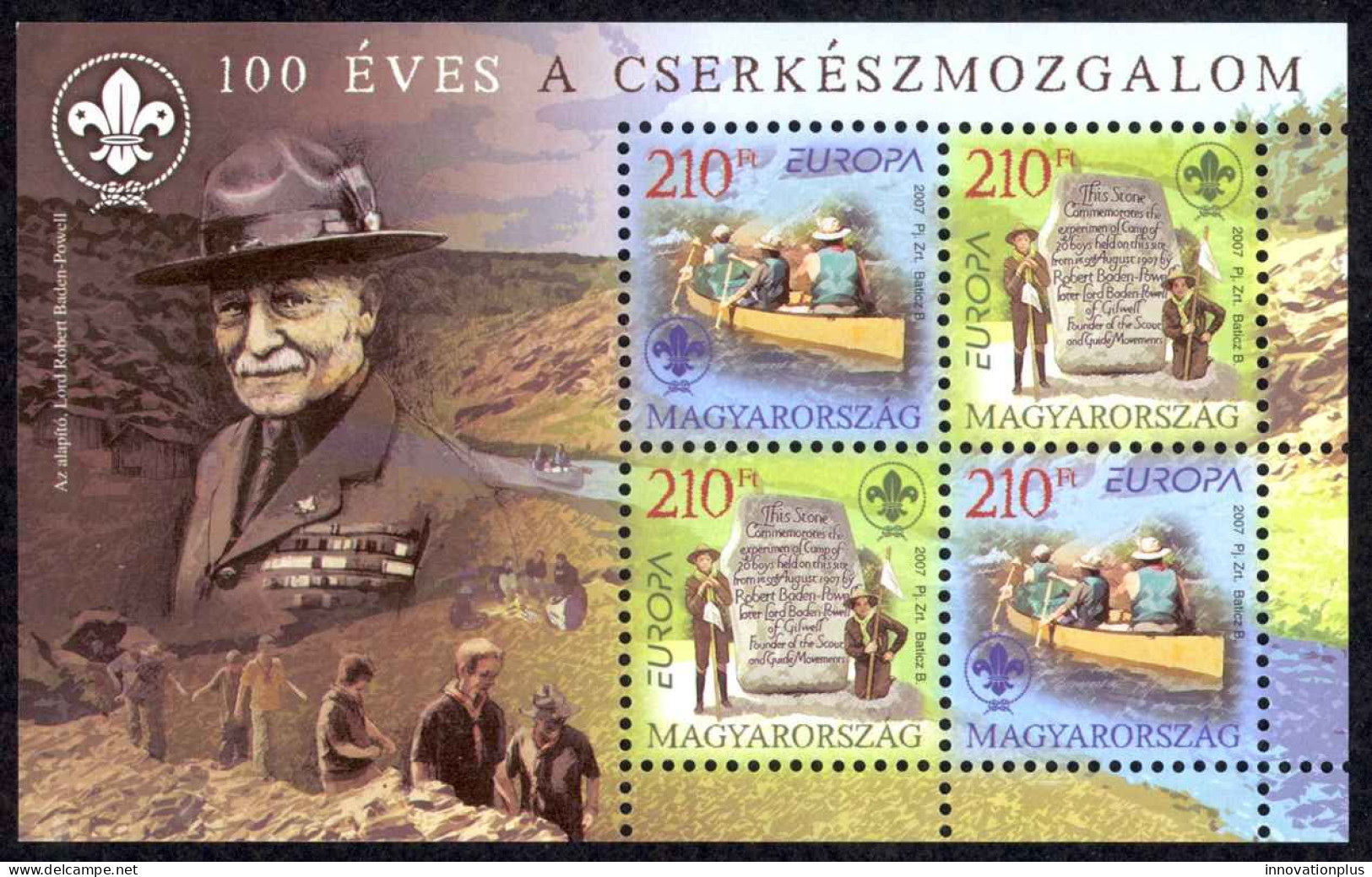 Hungary Sc# 4028 MNH Souvenir Sheet 2007 Europa - Ongebruikt