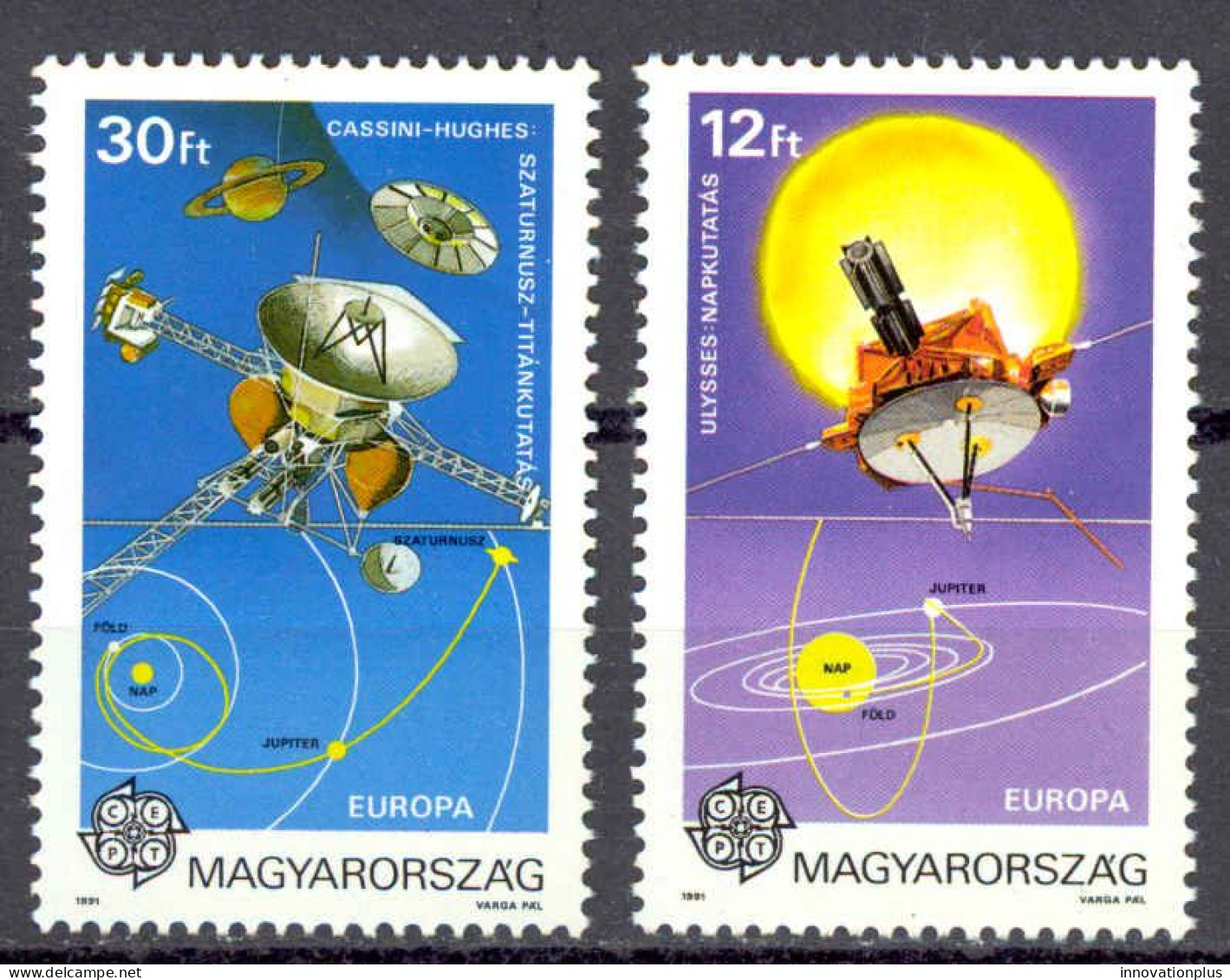 Hungary Sc# 3286-3287 MNH 1991 Europa - Nuevos