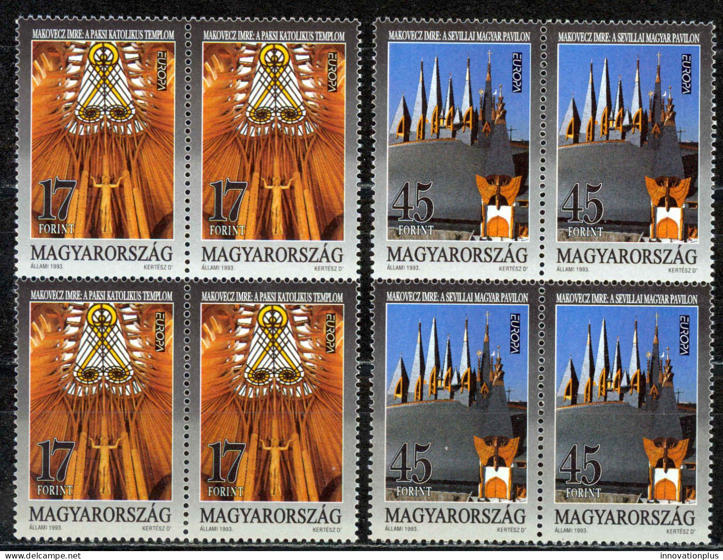 Hungary Sc# 3388-3389 MNH Block/4 1993 Europa - Neufs