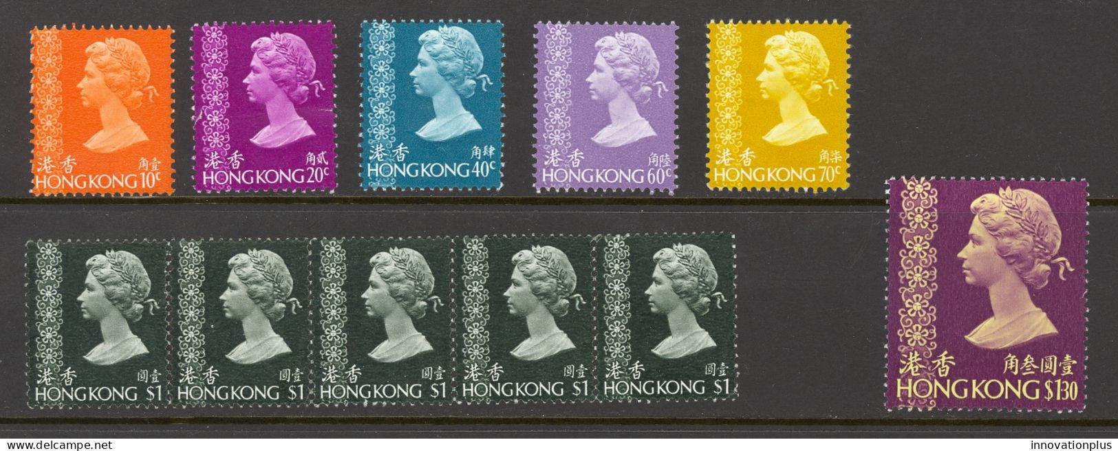 Hong Kong Sc# 275-284 (Assorted) MNH 1973 Elizabeth II - Nuevos