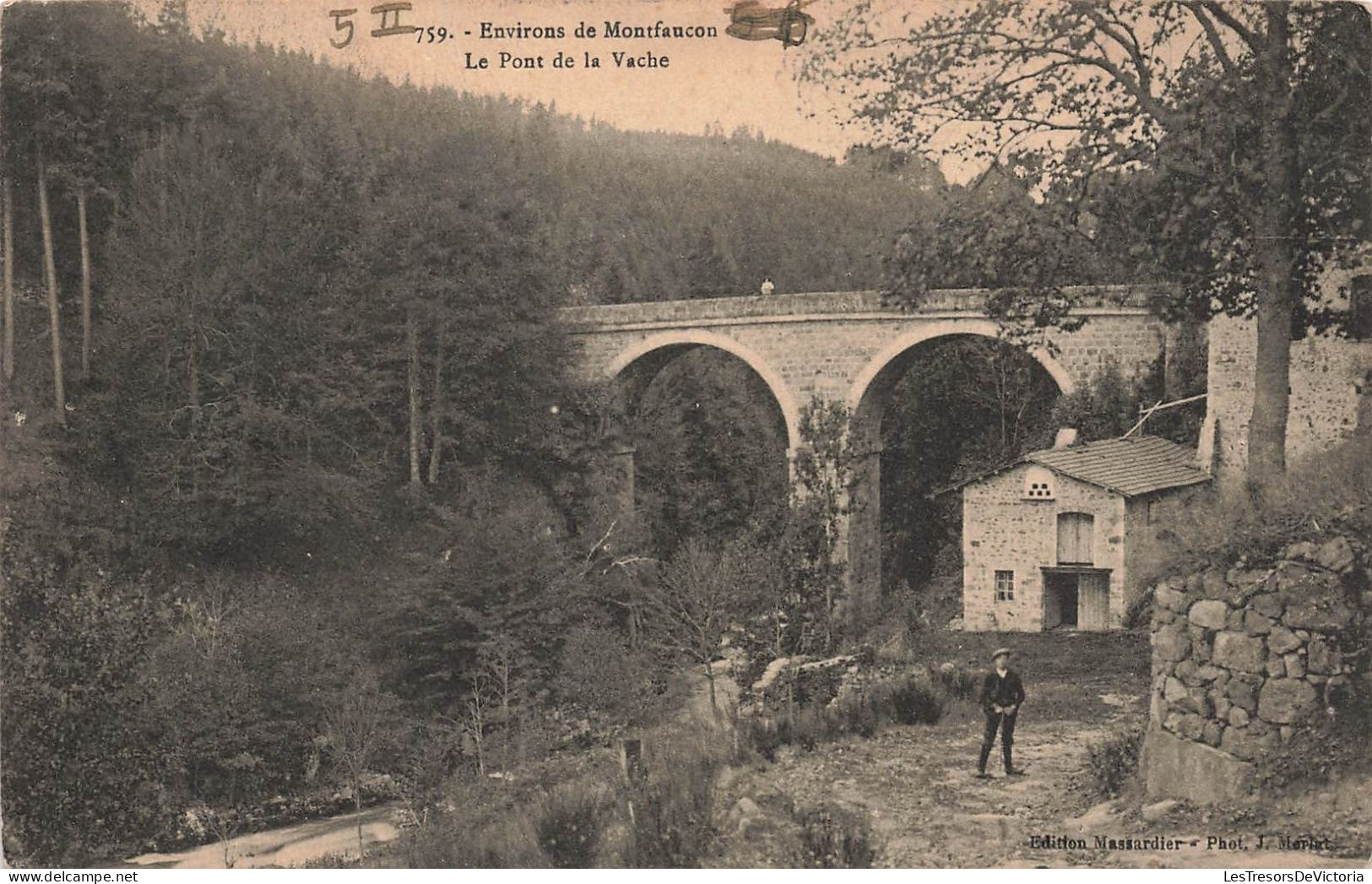 FRANCE - Environs De Montfaucon - Vue Sur Le Pont De La Vache - Carte Postale Ancienne - Montfaucon