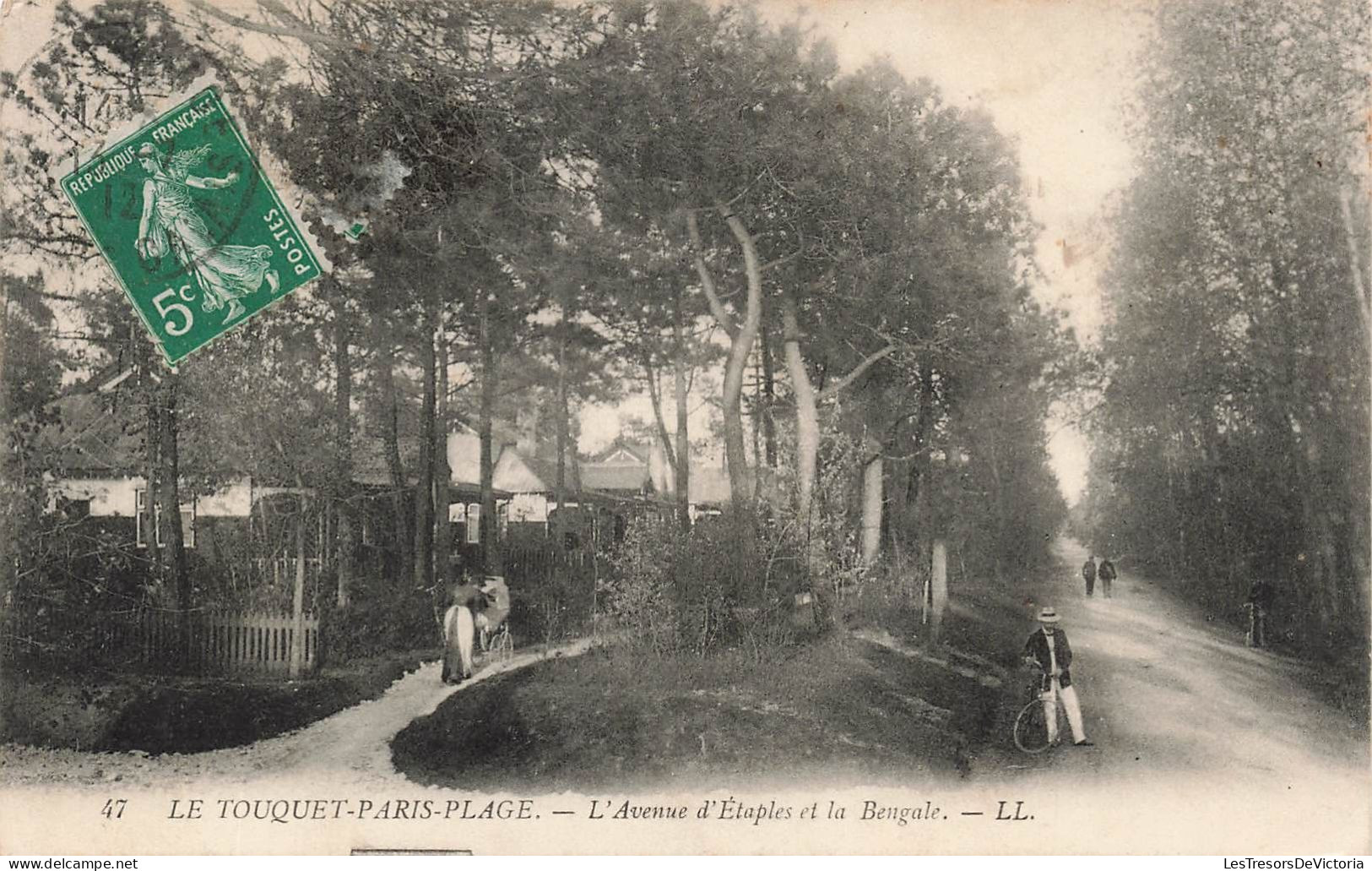 FRANCE - Le Touquet Paris Plage - L'avenue D'étaples Et La Bengale - Carte Postale Ancienne - Montreuil