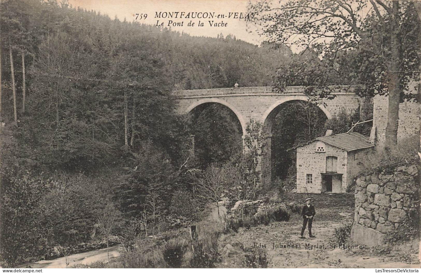 FRANCE - Montfaucon - Vue Sur Le Pont De La Vache - Carte Postale Ancienne - Montfaucon