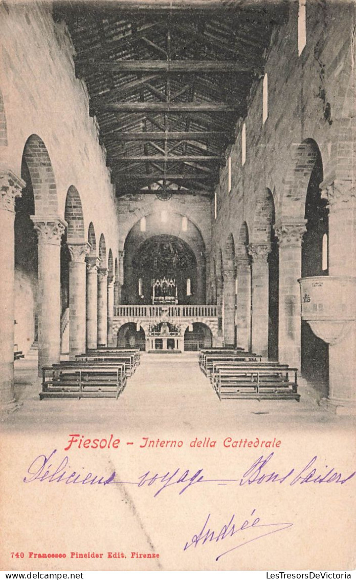 ITALIE - Fiesole - Interno Della Cattedrale - Carte Postale Ancienne - Autres & Non Classés