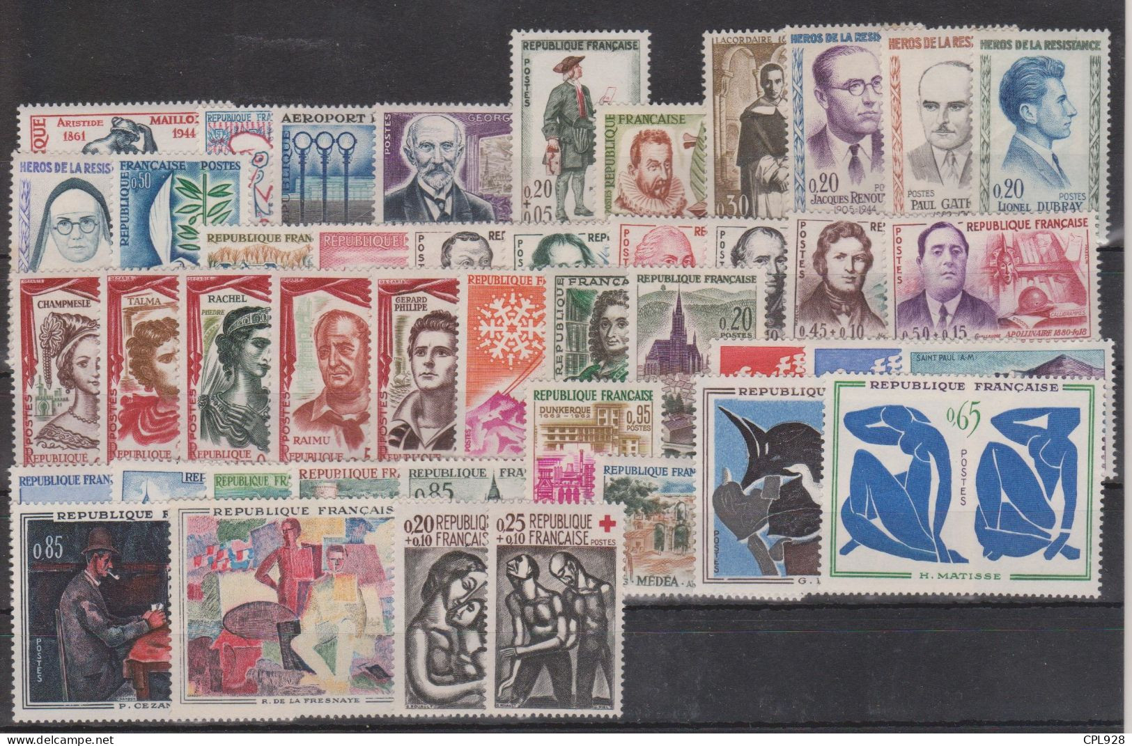 France 1961 Année Complète Neuf Sans Charnières - 1960-1969