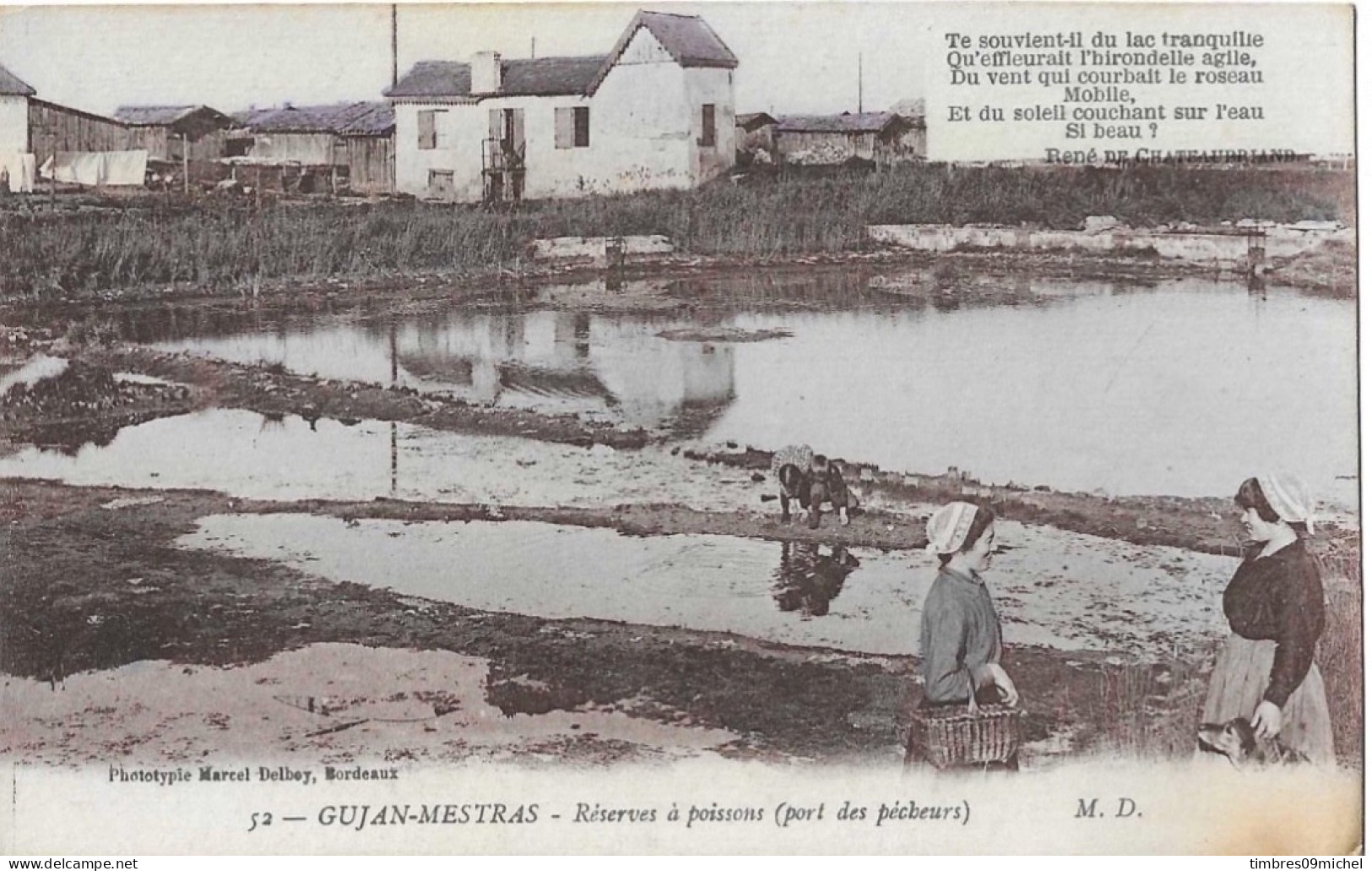 CPA Gujan-Mestras Réserves De Poissons (port Des Pêcheurs) - Gujan-Mestras