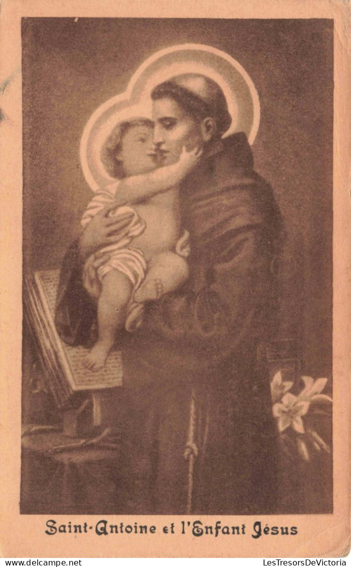 RELIGIONS & CROYANCES - Saint-Antoine Et L'Enfant Jésus - Carte Postale Ancienne - Heiligen