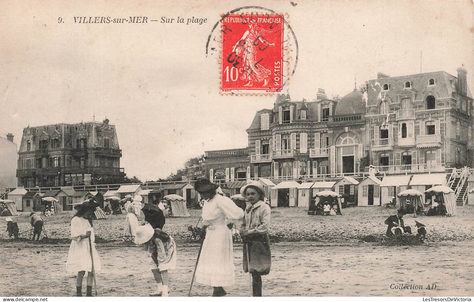 FRANCE - Villers Sur Mer - Vue Sur La Plage - Animé - Carte Postale Ancienne - Villers Sur Mer