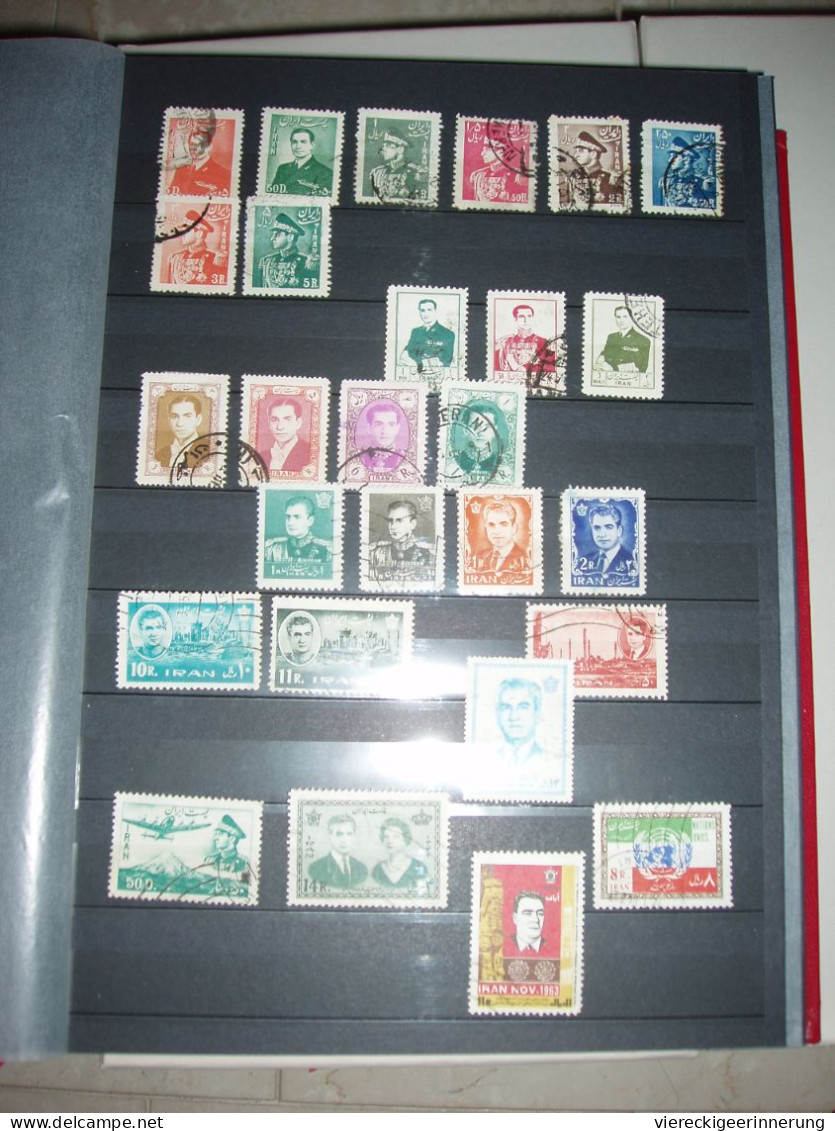 ! Collection In Album, Persia, Persien, Iran, Stamps 1960-1999 (a Lot From 1980iger) + 27 Covers + 4 Banknotes - Iran