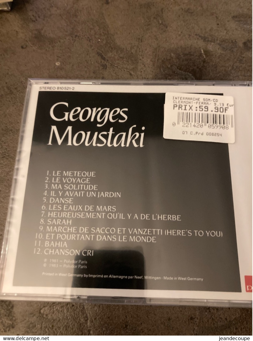 Cd- Neuf Sous Blister - Georges Moustaki - - Altri - Francese