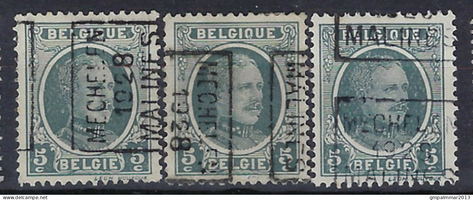 HOUYOUX Nr. 193 België Voorafstempeling Nr. 4294 A + B + C  MECHELEN 1928 MALINES ; Staat Zie Scan ! LOT 226 - Roller Precancels 1920-29