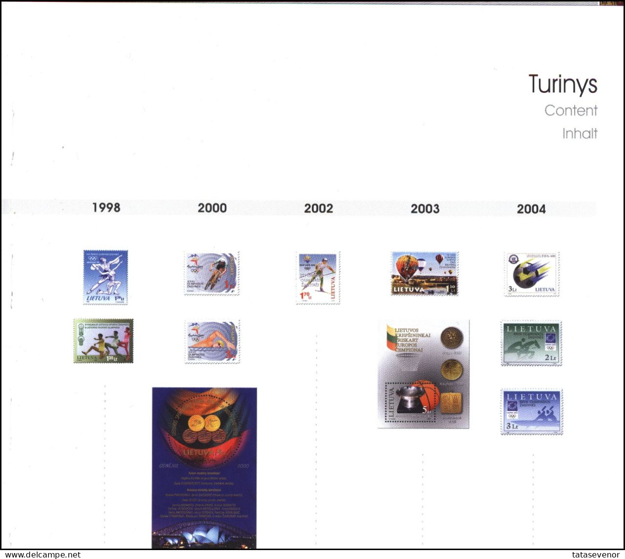 LITHUANIA Sport Stamps In Special Presentation Book/album - Collections (en Albums)